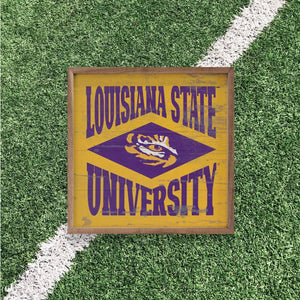 LSU Tigers Artwork | LSU Tigers Wall Art (Officially Licensed)Square