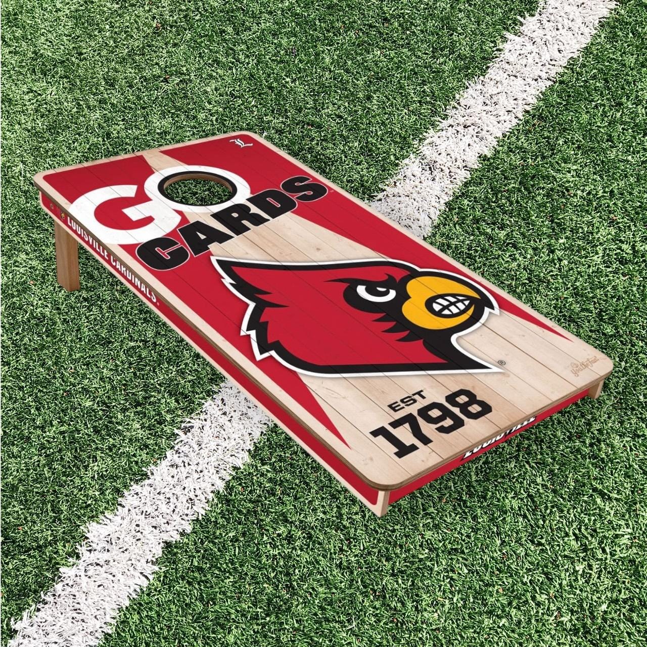 Louisville Cardinals Cornhole Boards 2x4 (Officially Licensed)