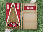 Load image into Gallery viewer, San Francisco 49ers Cornhole Boards 2x4 | Officially Licensed
