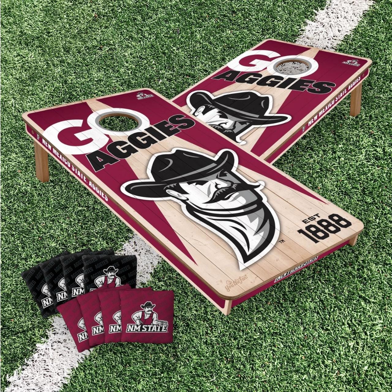New Mexico State Aggies Cornhole Boards 2x4 (Officially Licensed)