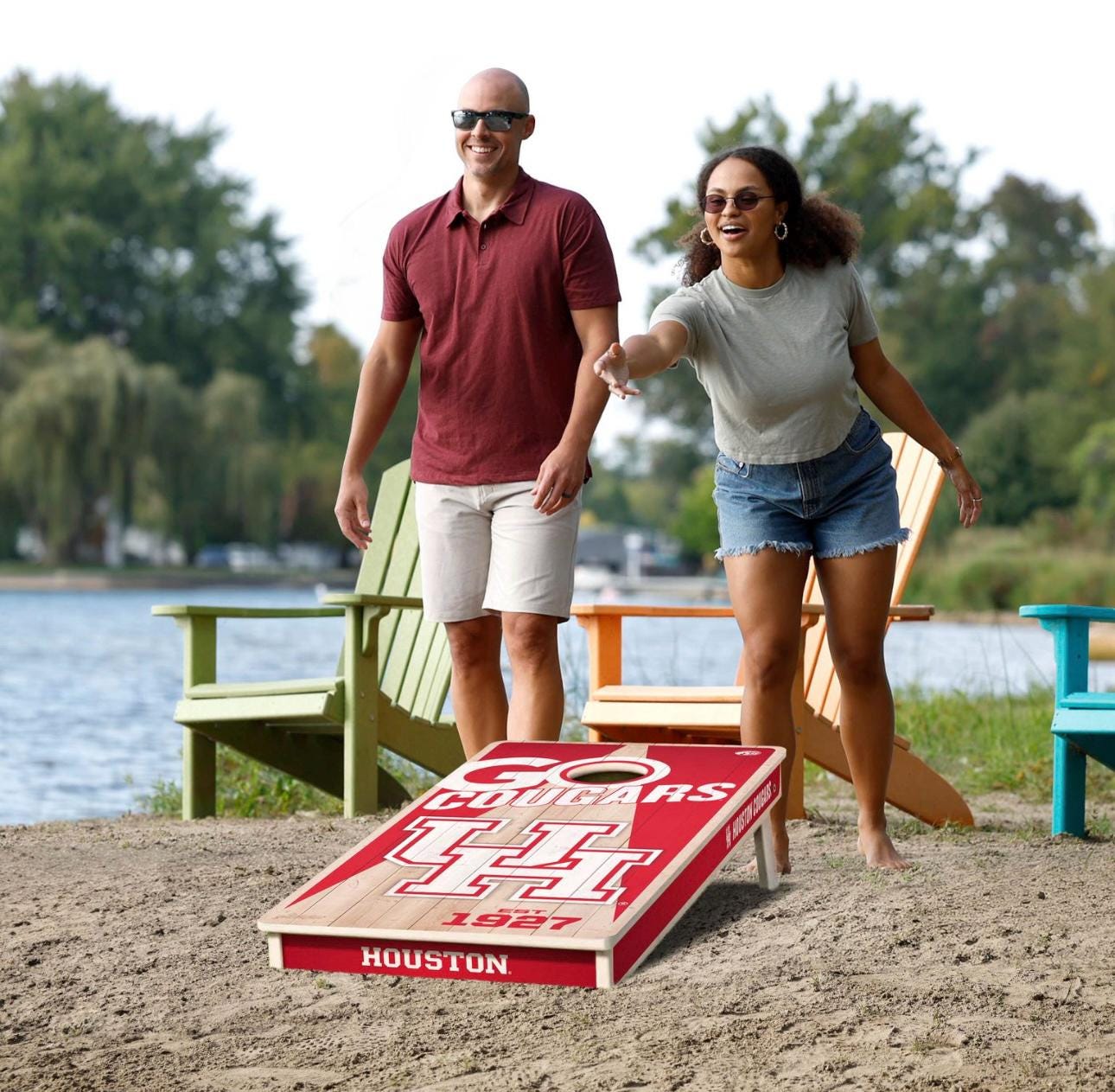Houston Cougars Cornhole Boards 2x4 (Officially Licensed)