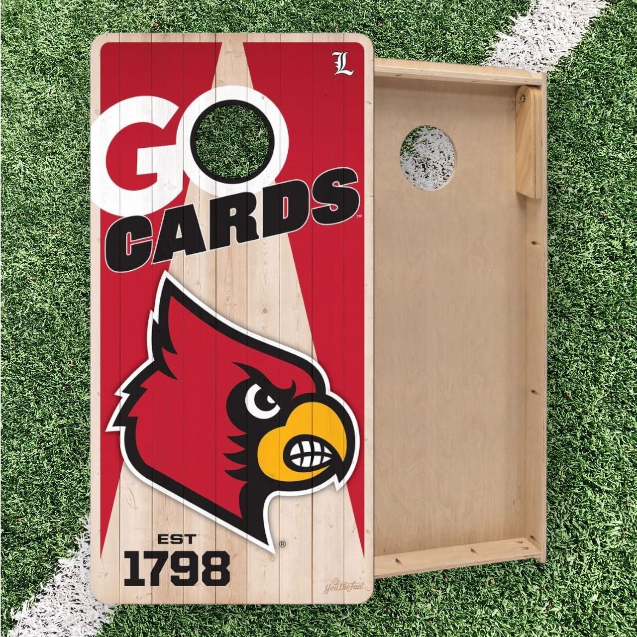 Louisville Cardinals Cornhole Boards 2x4 (Officially Licensed)