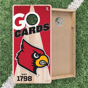 Louisville Cardinals Cornhole Boards 2x4 (Officially Licensed)