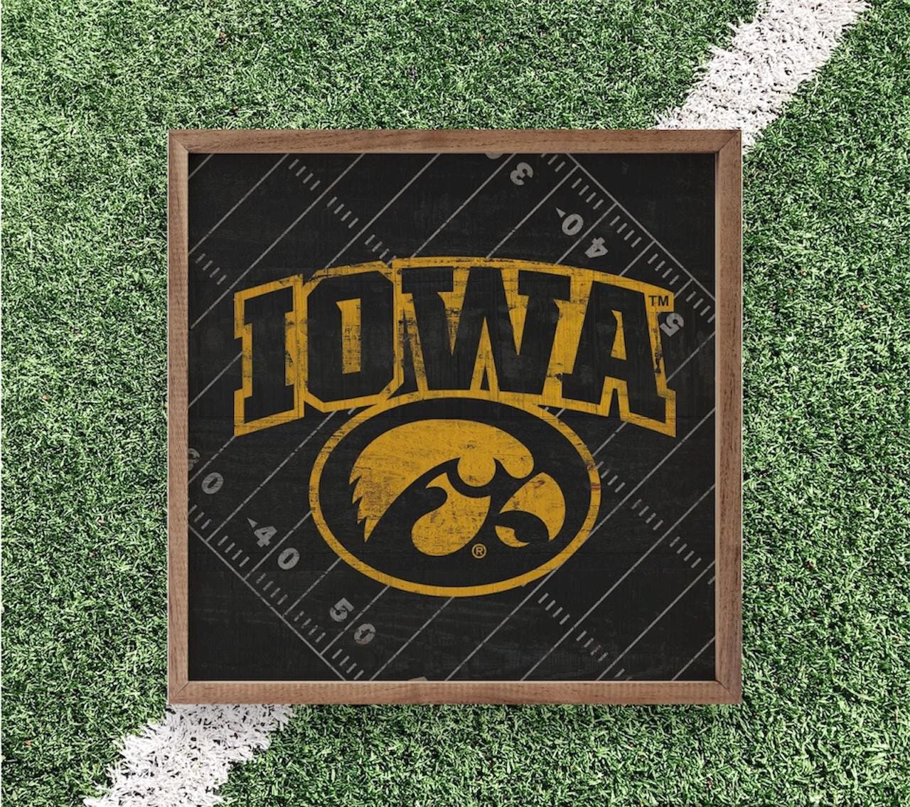 Iowa Hawkeyes Artwork | Iowa Hawkeyes Wall Art (Officially Licensed)Square