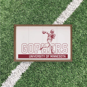 Minnesota Gophers Artwork | Minnesota Gophers Wall Art (Officially Licensed) Block