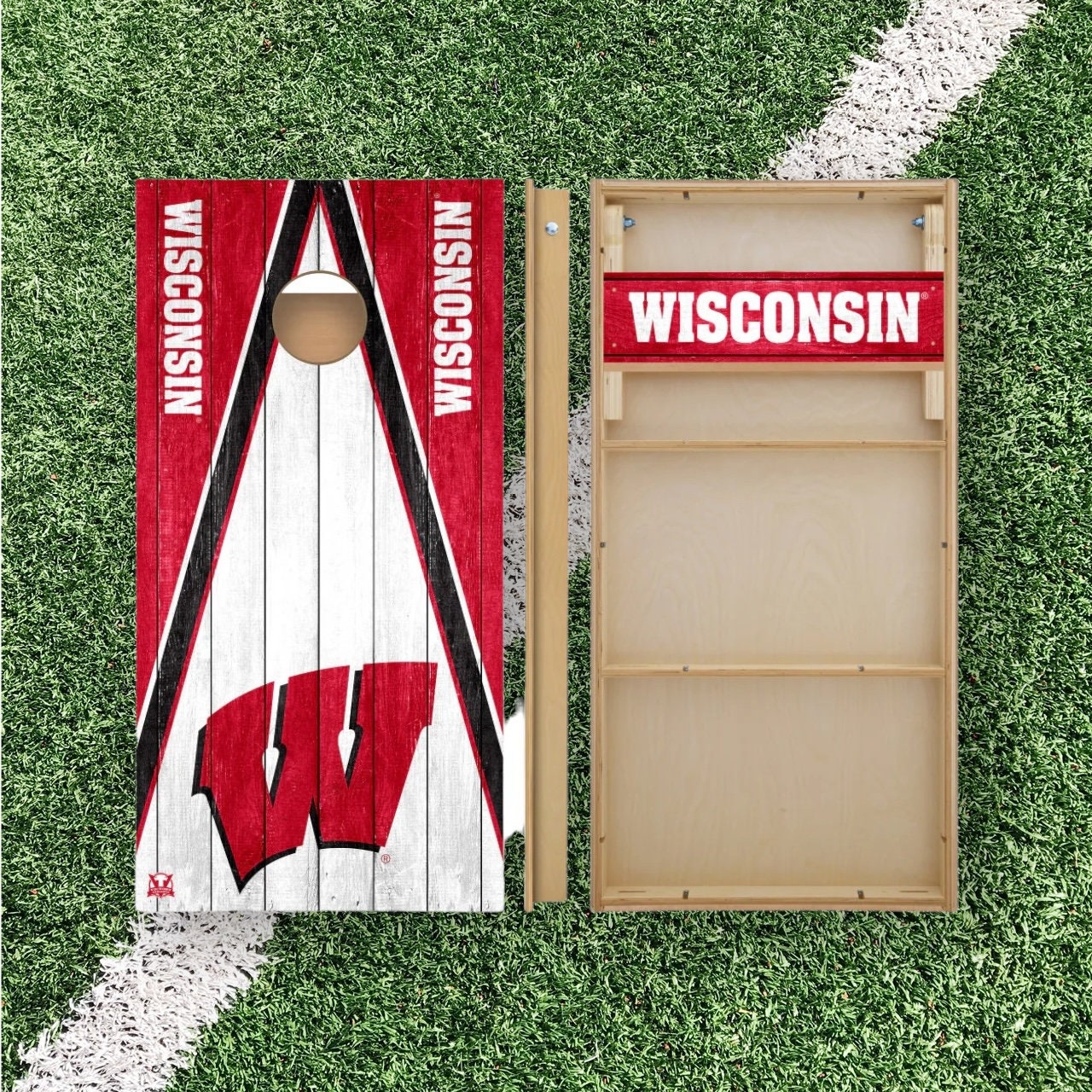 Wisconsin Badgers Cornhole Boards 2x4 | Officially Licensed