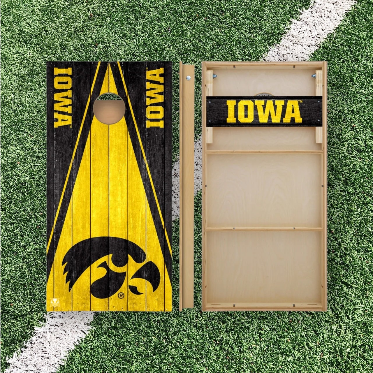 Iowa Hawkeys Cornhole Boards 2x4 | Officially Licensed