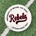 Load image into Gallery viewer, UNLV Rebels Artwork | UNLV Rebels Wall Art (Officially Licensed) Circle
