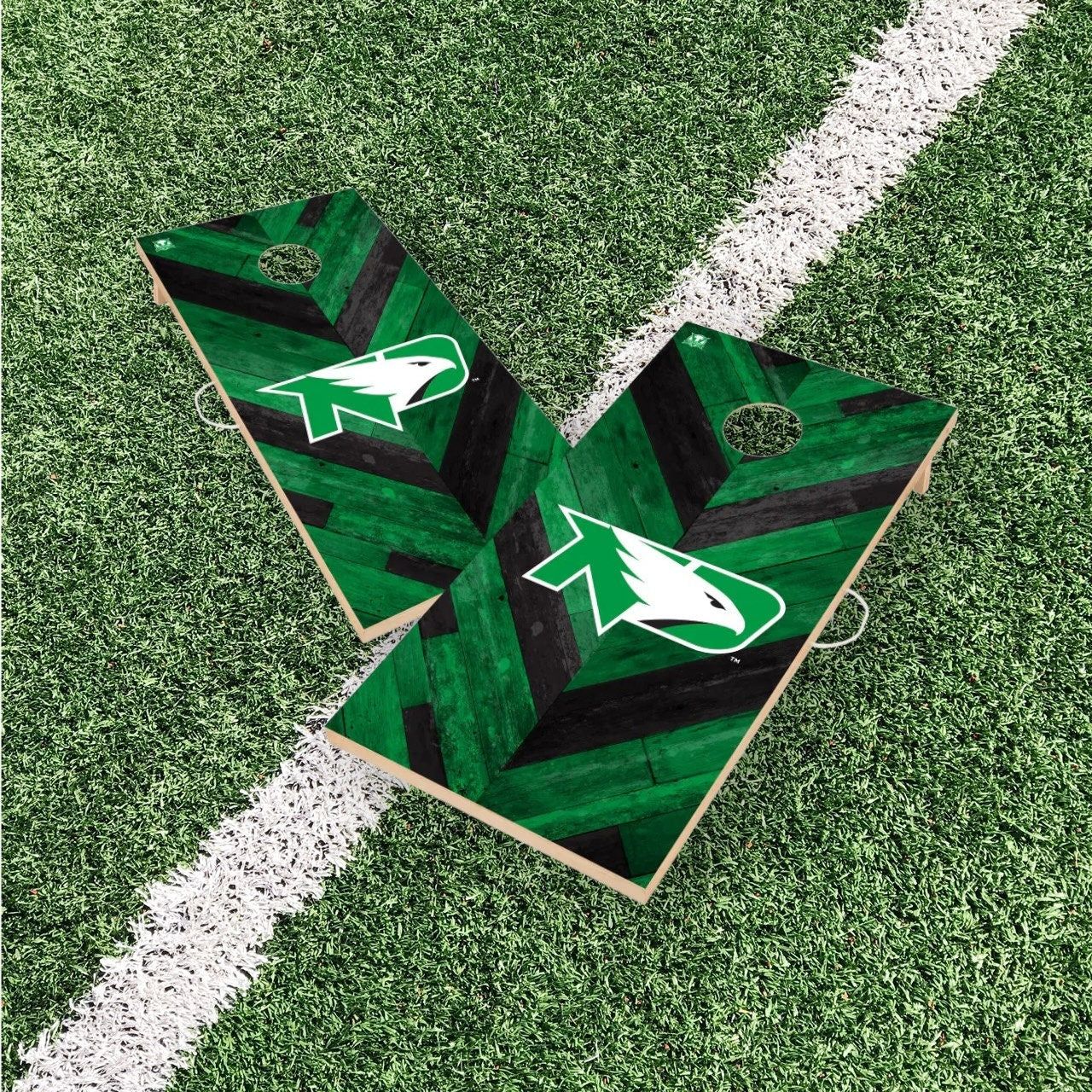 North Dakota Fighting Hawks Cornhole Boards 2x4 Officially Licensed