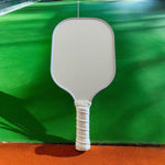 Load image into Gallery viewer, White Pickleball Paddle Blank (Black) Custom Pickleball paddles
