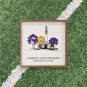 LSU Tigers Artwork | LSU Tigers Wall Art (Officially Licensed)Square