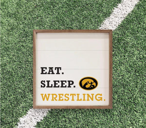 Iowa Hawkeyes Artwork | Iowa Hawkeyes Wall Art (Officially Licensed)Square