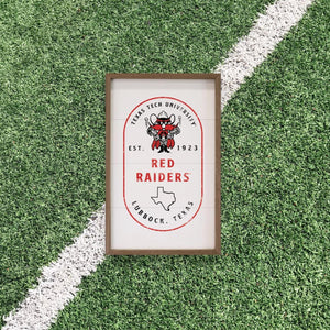 Texas Tech Red RaidersArtwork Vertical | Texas Tech Raiders Wall Art (Officially Licensed) Vertical Wide