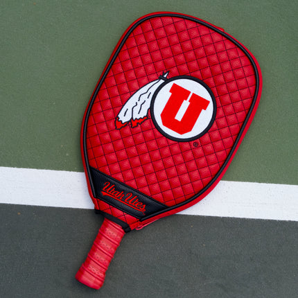 Utah Utes Quilted Pickleball Paddle Cover