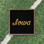 Load image into Gallery viewer, Iowa Hawkeyes Artwork | Iowa Hawkeyes Wall Art (Officially Licensed)Square
