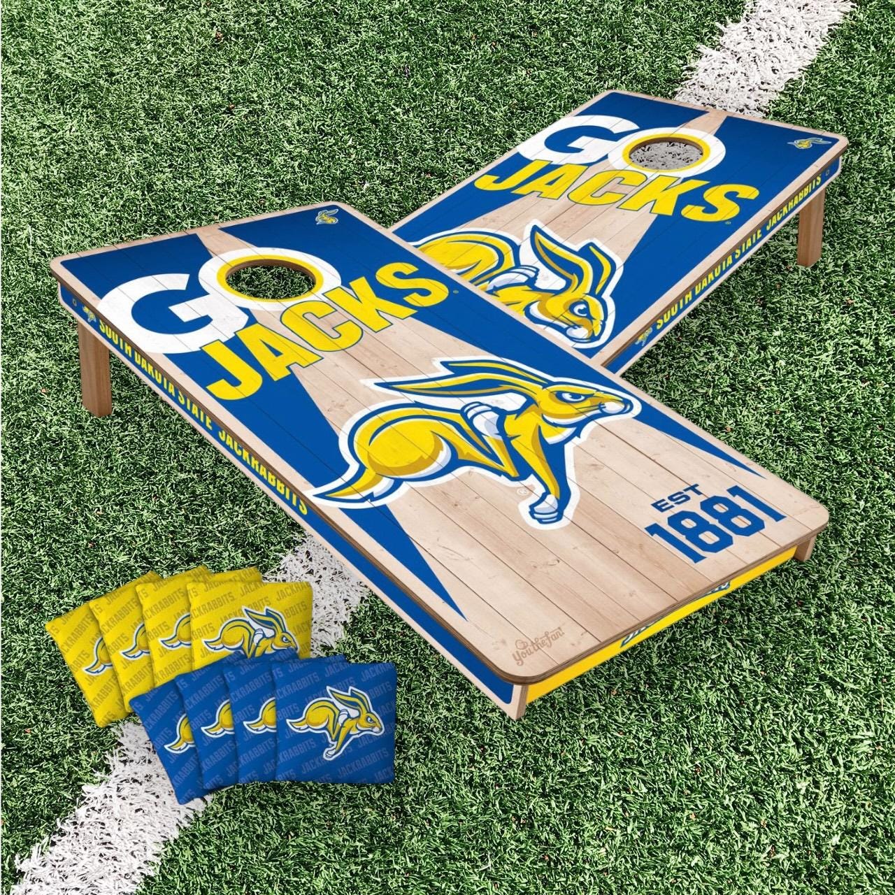 South Dakota State Jackrabbits Cornhole Boards 2x4 (Officially Licensed)