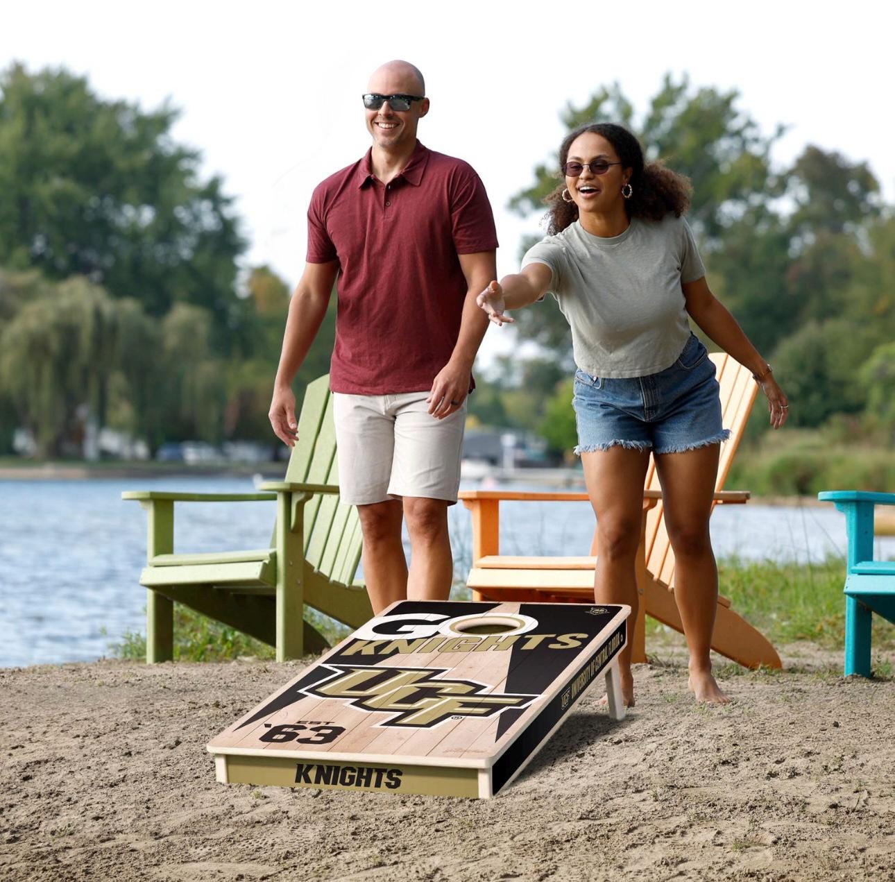 UCF Knights Cornhole Boards 2x4 (Officially Licensed)