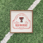 Load image into Gallery viewer, Texas Tech Red Raiders Artwork | Texas Tech Red Raiders  Wall Art (Officially Licensed) Square
