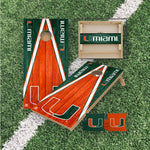 Load image into Gallery viewer, Miami Hurricanes Cornhole Boards 2x4 | Officially Licensed
