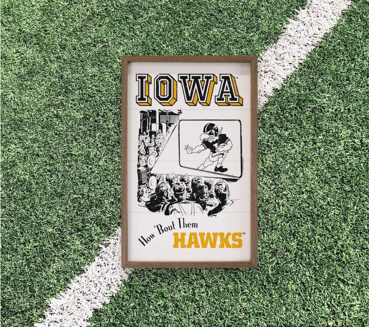 Iowa Hawkeyes Artwork Vertical | Iowa Hawkeyes Wall Art (Officially Licensed)