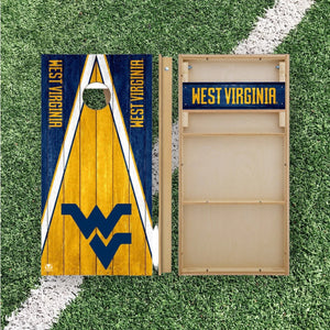 West Virginia Mountaineers Cornhole Boards 2x4 | Officially Licensed