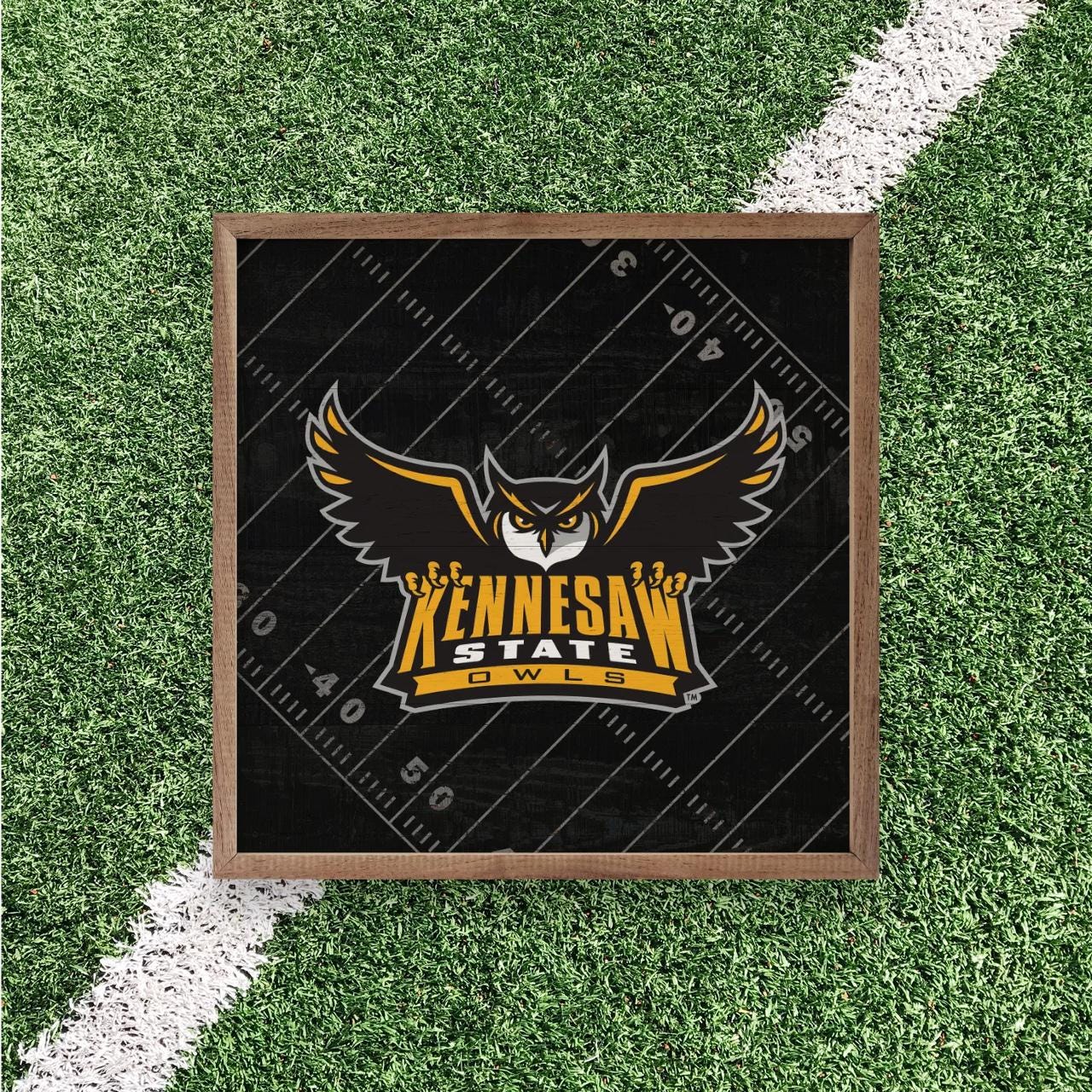 Kennesaw State Owls Artwork | Kennesaw State Owls Wall Art (Officially Licensed)Square