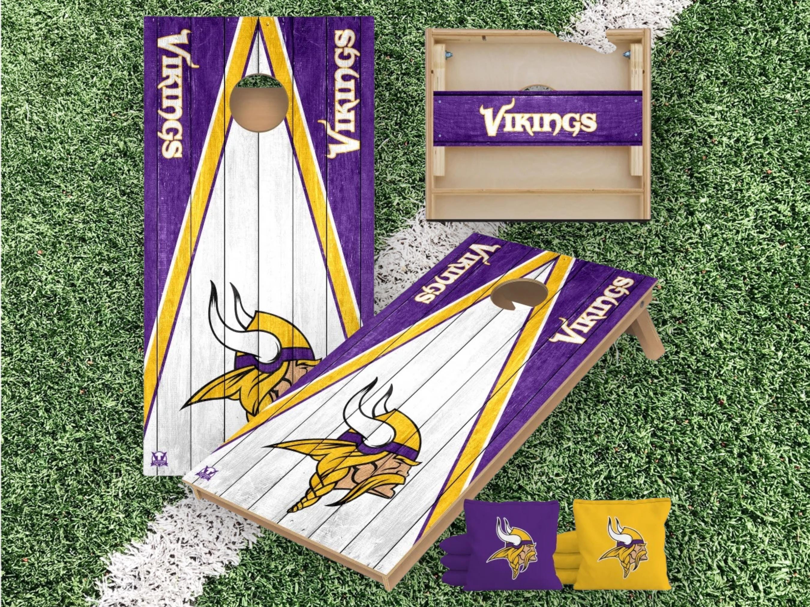 Minnesota Vikings Cornhole Boards 2x4 | Officially Licensed