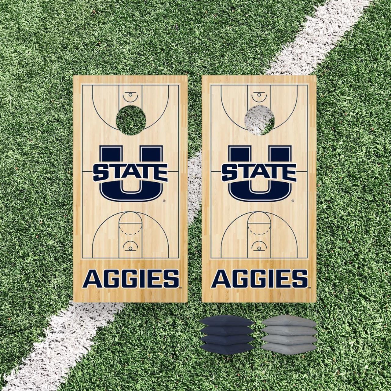 Utah State Aggies Cornhole Boards 2x4 | Officially Licensed