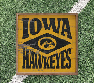 Iowa Hawkeyes Artwork | Iowa Hawkeyes Wall Art (Officially Licensed)Square