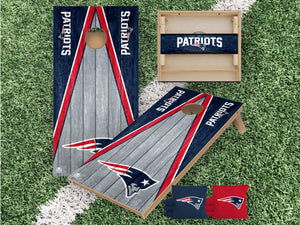 New England Patriots Cornhole Boards 2x4 | Officially Licensed