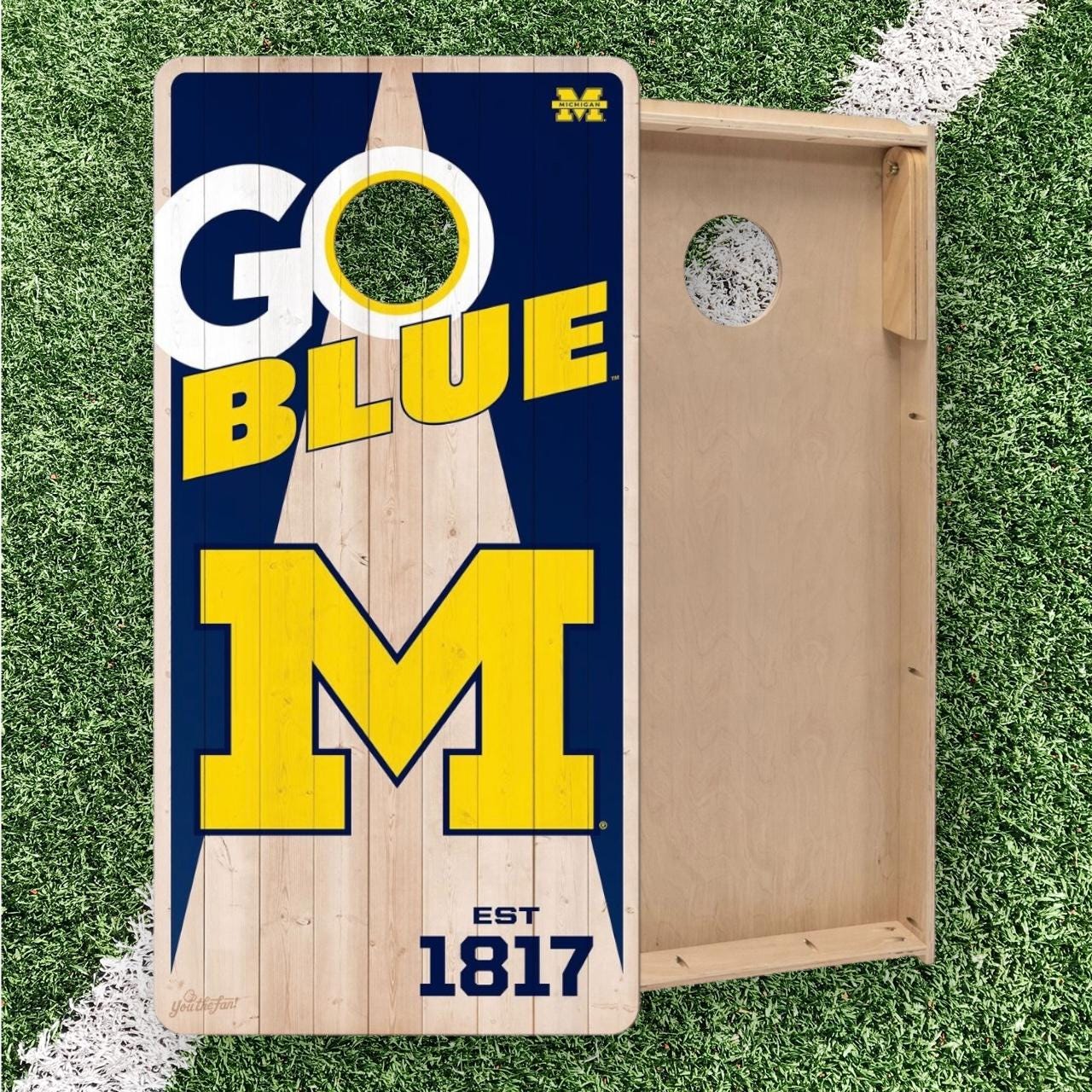 Michigan Wolverines Cornhole Boards 2x4 (Officially Licensed)