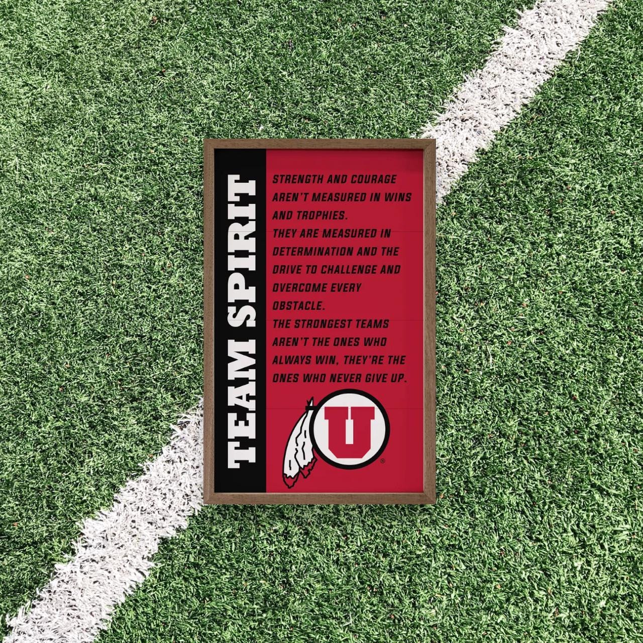 Utah Utes Artwork Vertical | Utah UtesWall Art (Officially Licensed) Vertical Wide