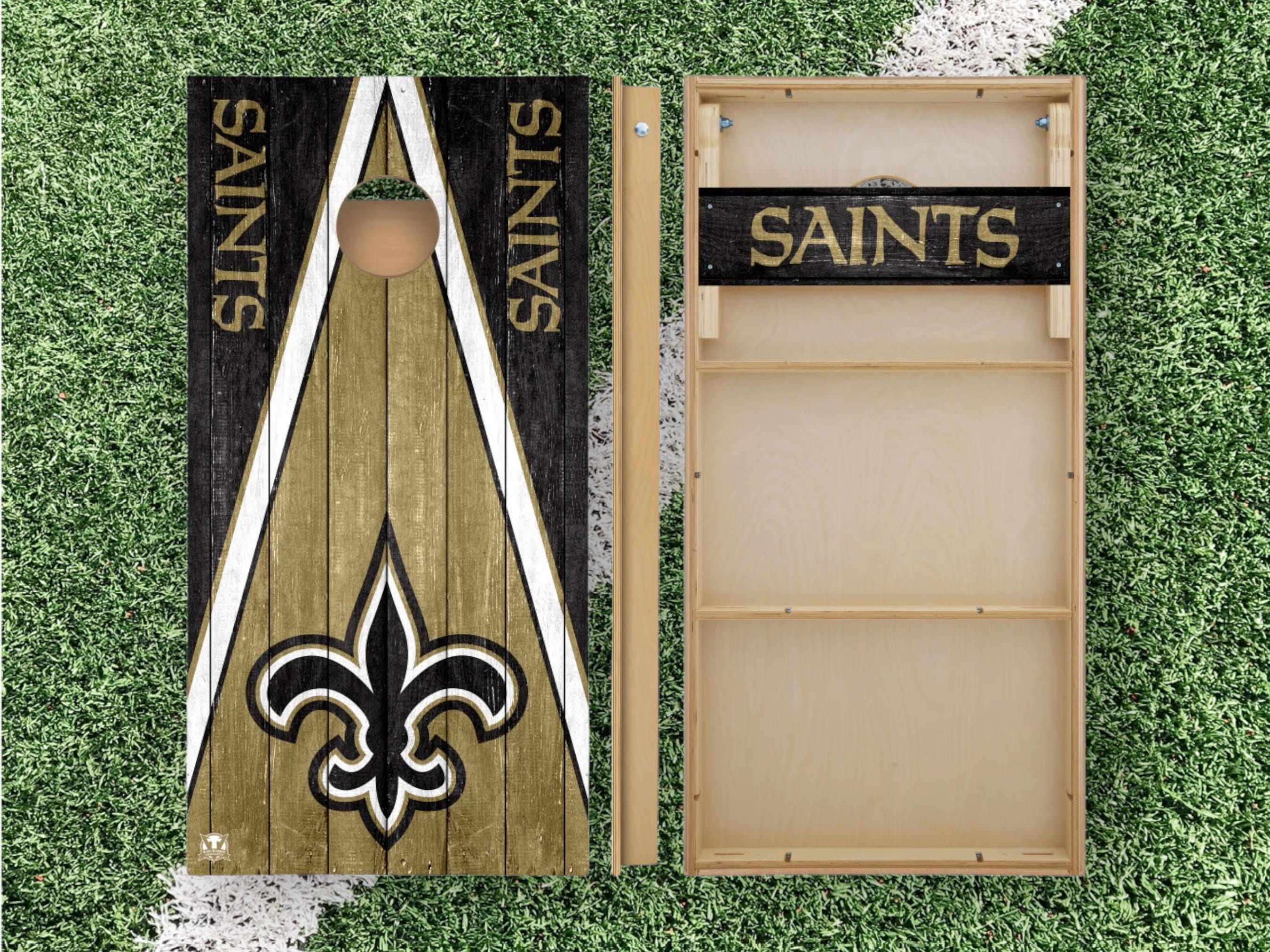 New Orleans Saints Cornhole Boards 2x4 | Officially Licensed