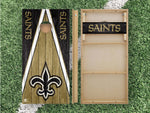 Load image into Gallery viewer, New Orleans Saints Cornhole Boards 2x4 | Officially Licensed
