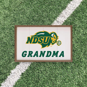 North Dakota State Bison Artwork | North Dakota State Bison Wall Art (Officially Licensed) Block