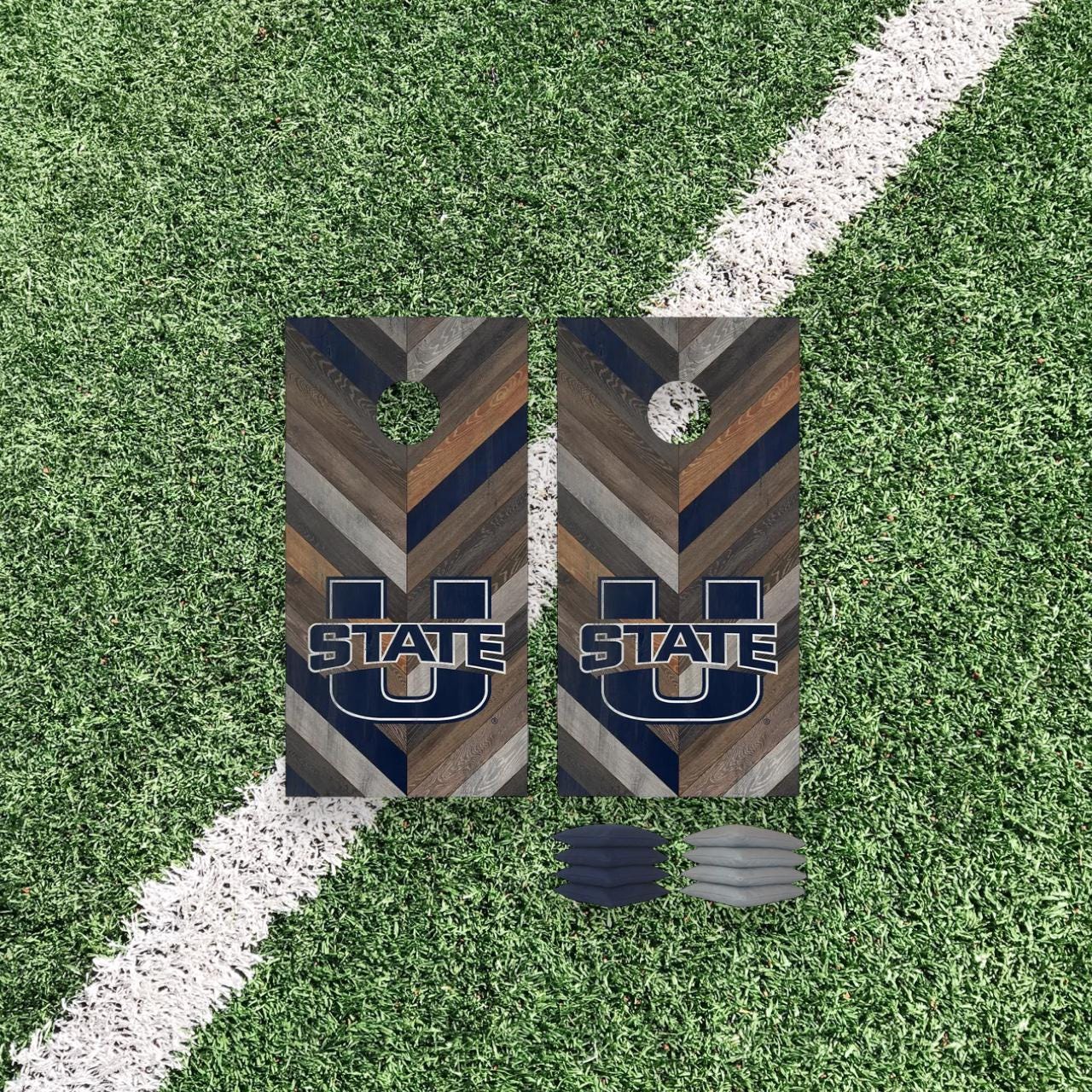 Utah State Aggies Cornhole Boards 2x4 | Officially Licensed