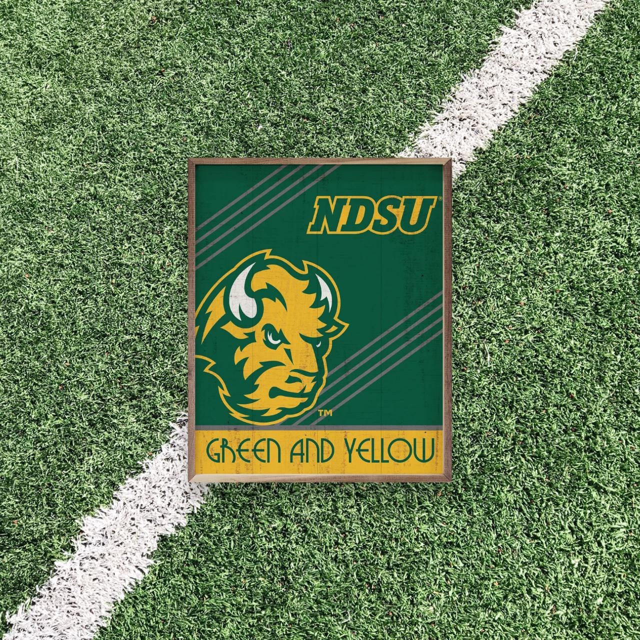 North Dakota State Bison Artwork | North Dakota State Bison Wall Art (Officially Licensed)