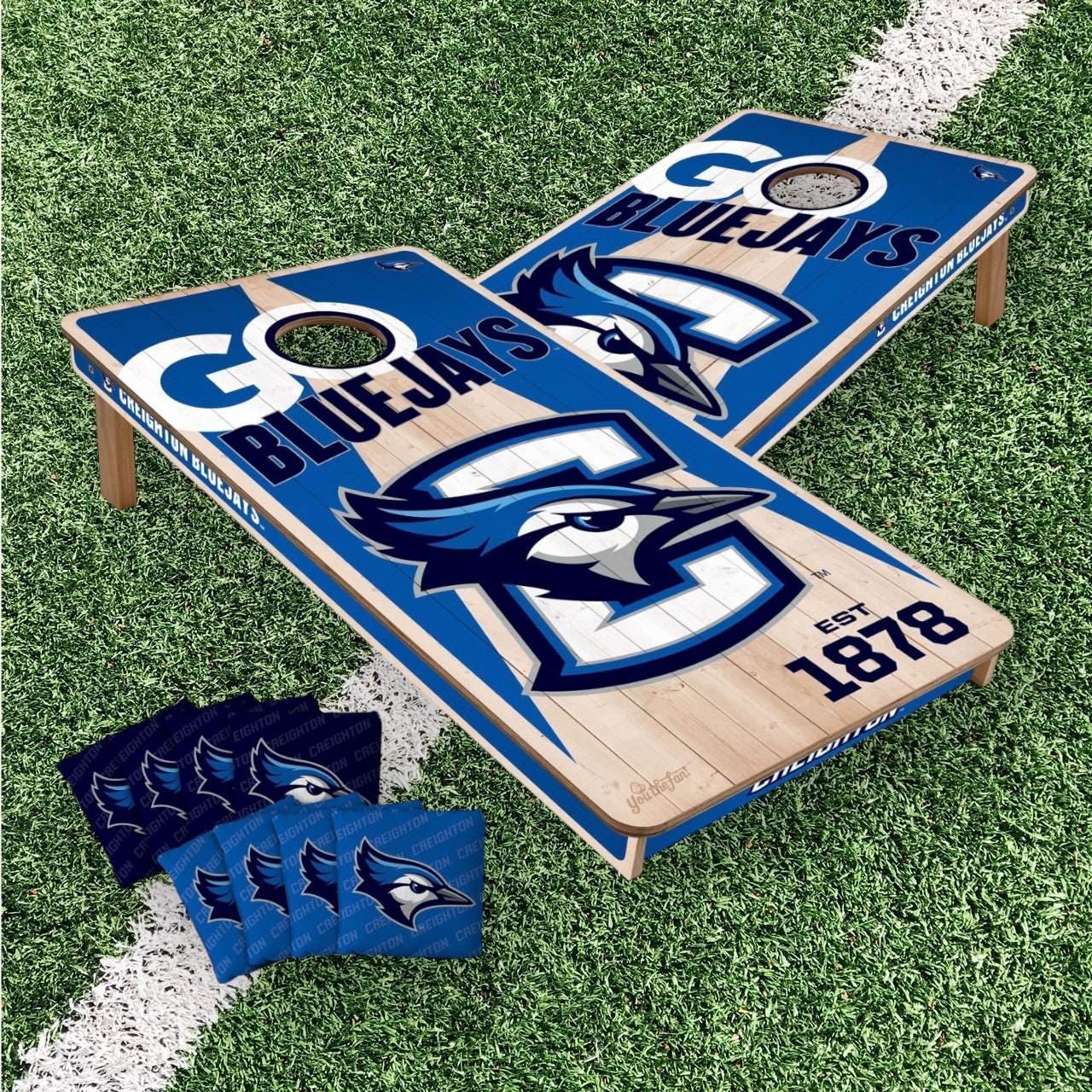 Creighton Bluejays Cornhole Boards 2x4 (Officially Licensed)