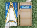 Load image into Gallery viewer, Los Angeles Chargers Cornhole Boards 2x4 | Officially Licensed
