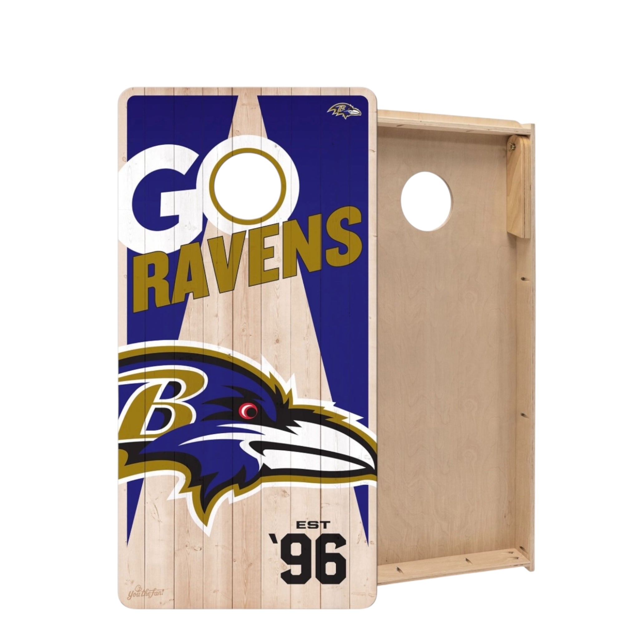 Baltimore Ravens Cornhole Boards 2x4