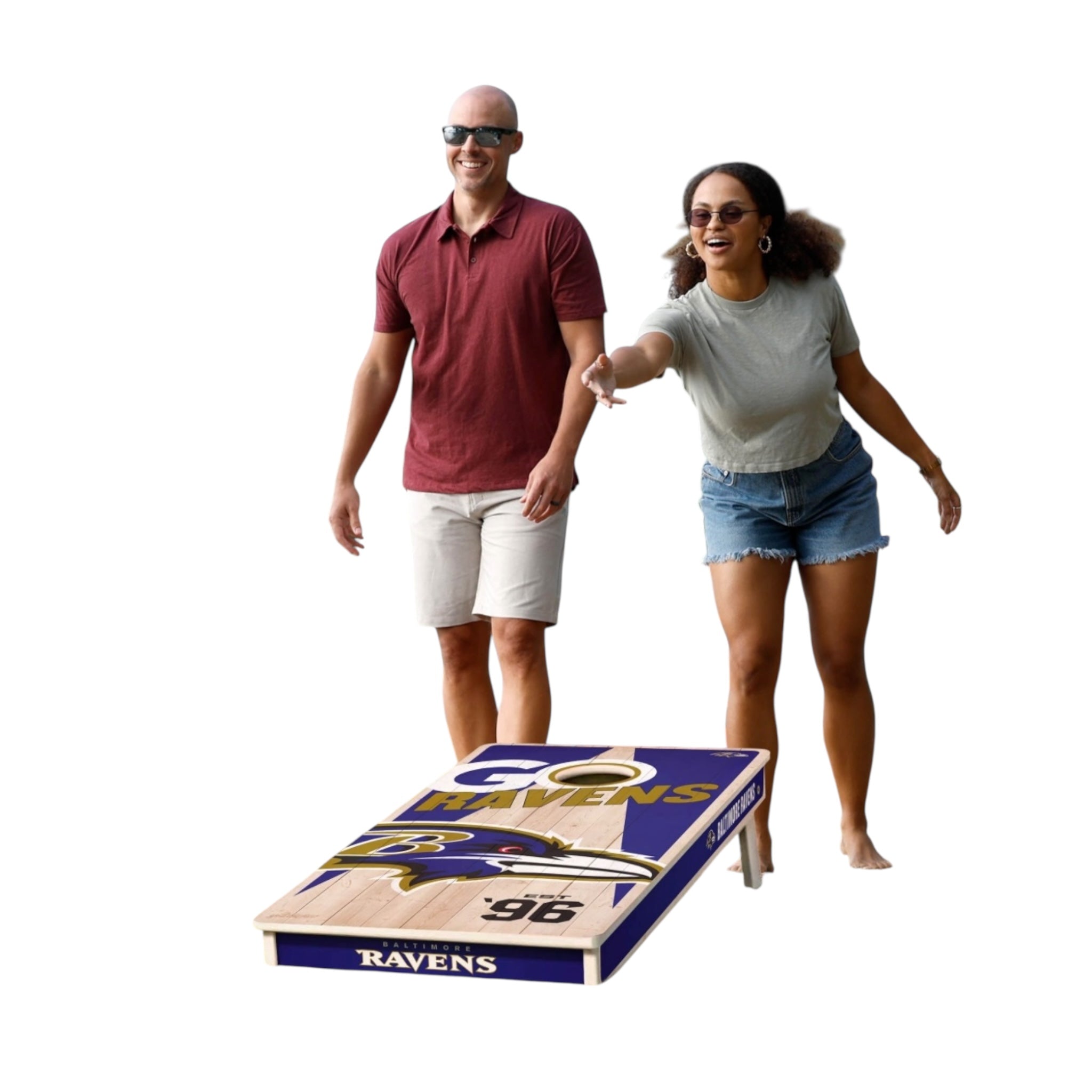 Baltimore Ravens Cornhole Boards 2x4