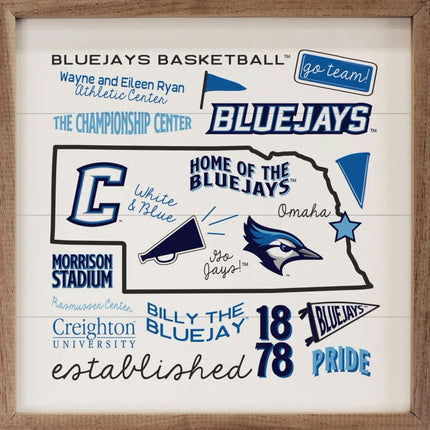 Creighton BlueJays Wall Art