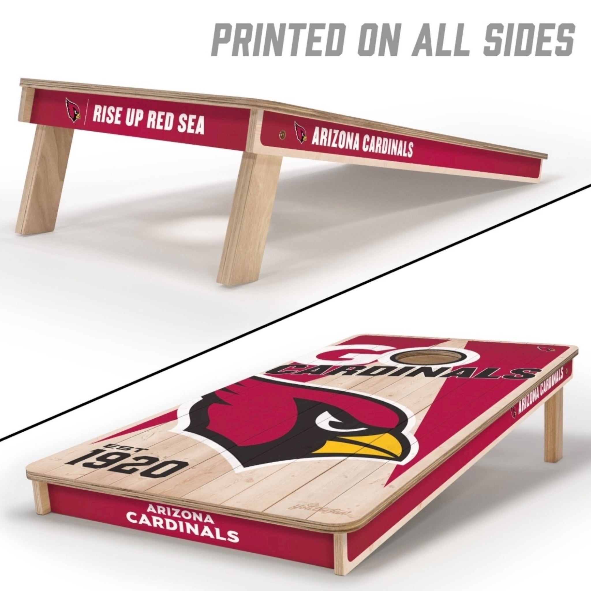 Arizona Cardinals Cornhole Boards 2x4
