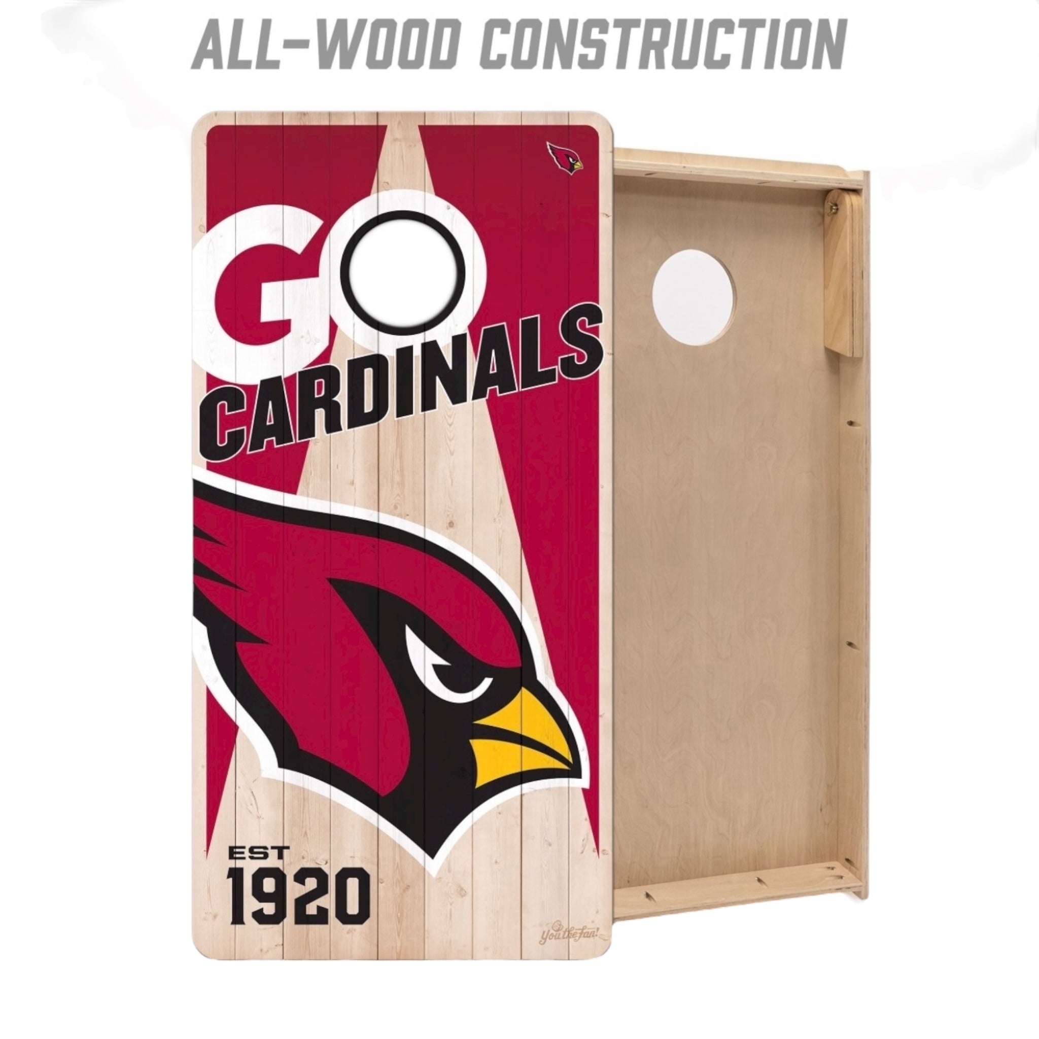 Arizona Cardinals Cornhole Boards 2x4