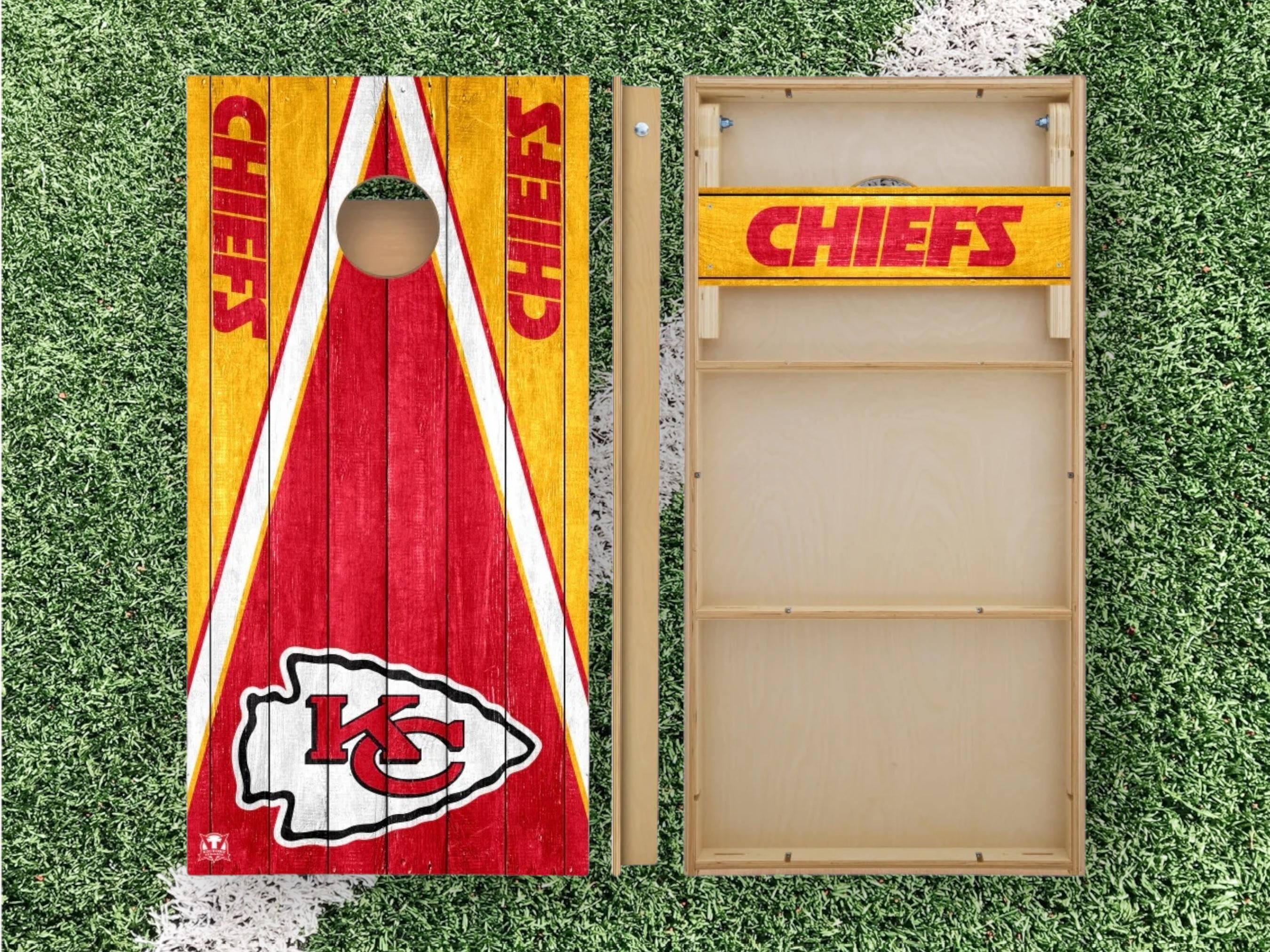 Kansas City Chiefs Cornhole Boards 2x4 | Officially Licensed