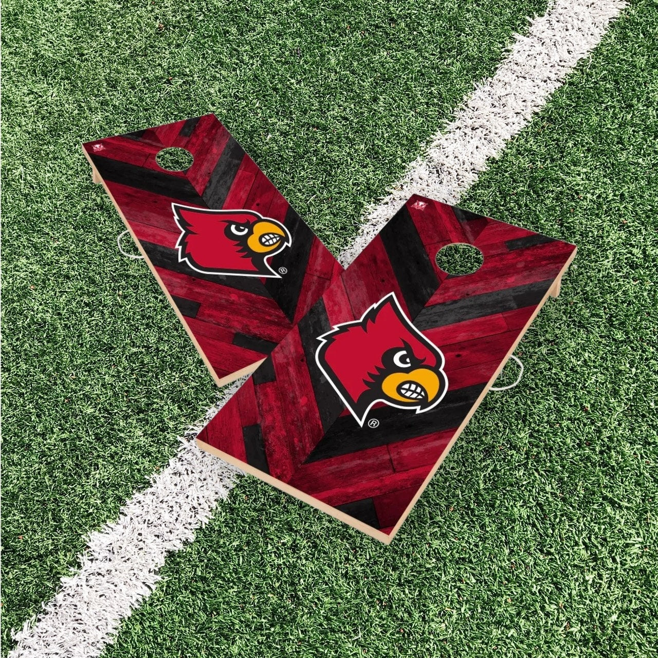 Louisville Cardinals Cornhole Boards 2x4 Officially Licensed