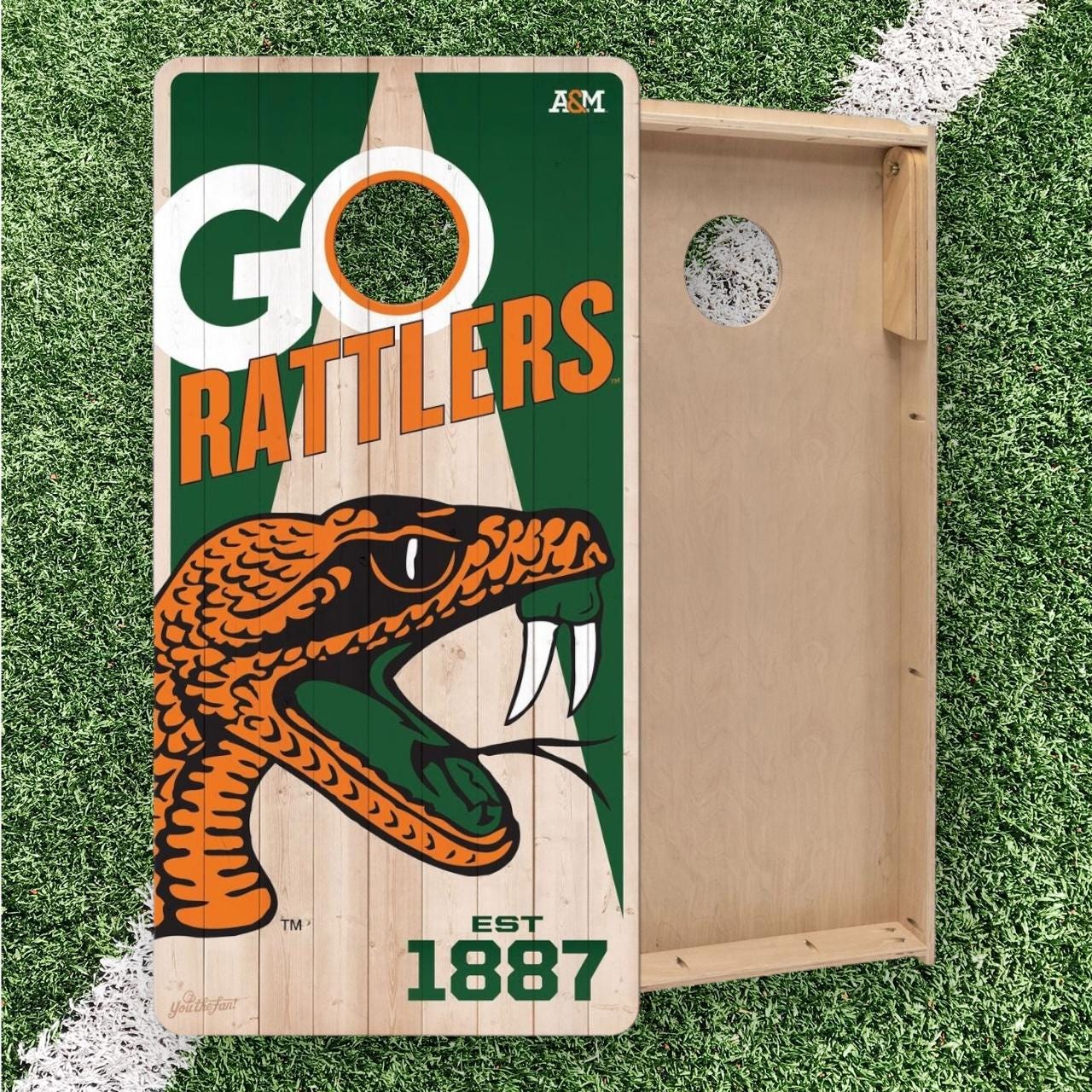 Florida A&M Rattlers Cornhole Boards 2x4 (Officially Licensed)