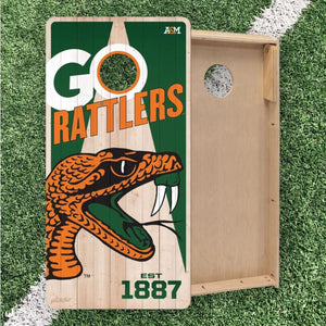 Florida A&M Rattlers Cornhole Boards 2x4 (Officially Licensed)
