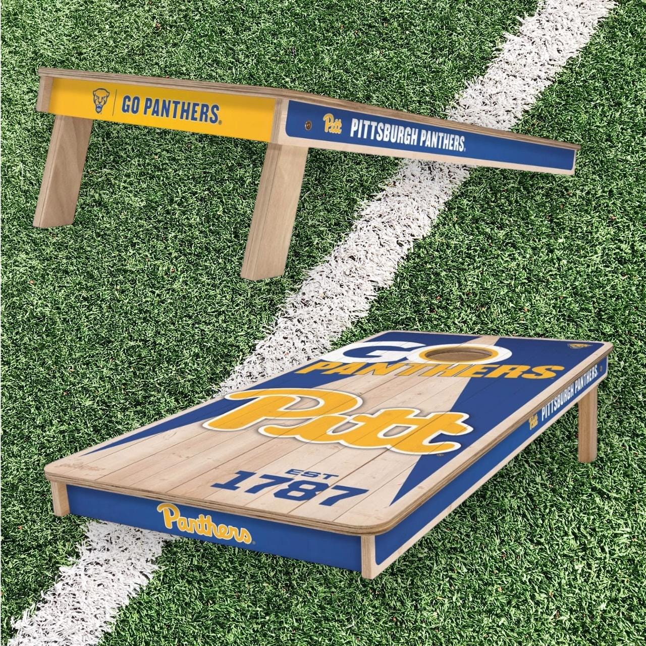Pittsburgh Panthers Cornhole Boards 2x4 (Officially Licensed)