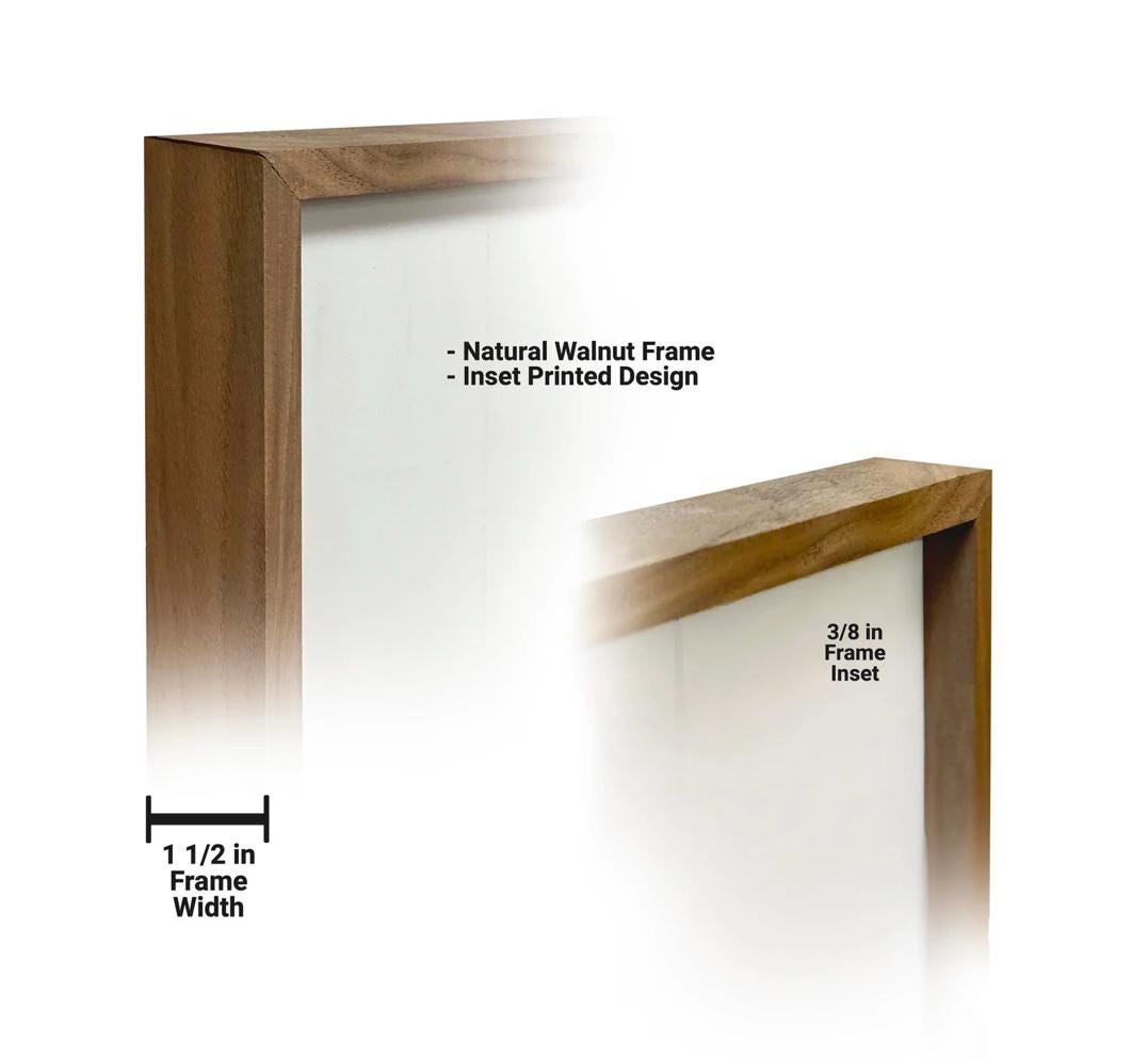 a picture of a wooden frame with measurements